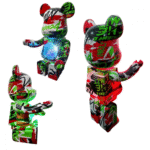 Caixa de Som Projetor Galáxia Estrelas Luminária Bluetooth URSO Bearbrick Altomex AL-8111 - Imagem 9