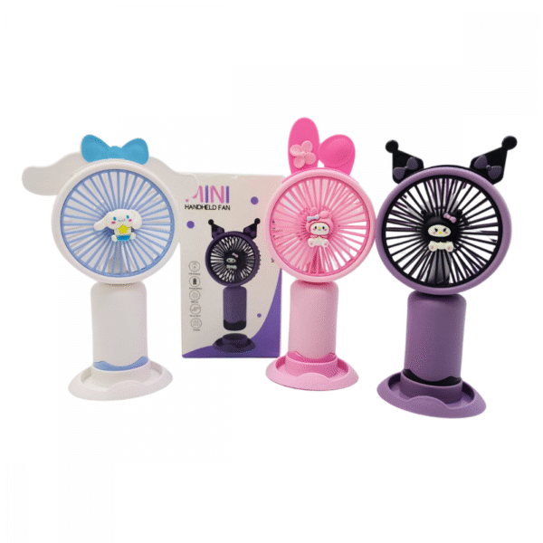Mini Ventilador Portátil Recarregável de Mesa Cartoon Cute Orelhas Hmaston 810D
