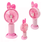 Mini Ventilador Portátil Recarregável de Mesa Cartoon Cute Orelhas Hmaston 810D - Imagem 3