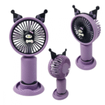 Mini Ventilador Portátil Recarregável de Mesa Cartoon Cute Orelhas Hmaston 810D - Imagem 4