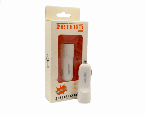 Carregador Veicular 12v 02 Portas USB 3000mAh Feitun SH-5036