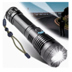 Lanterna Tática Portátil Bateria Recarregável Luz LED com Alça Eletromex EL-2701 - Imagem 6