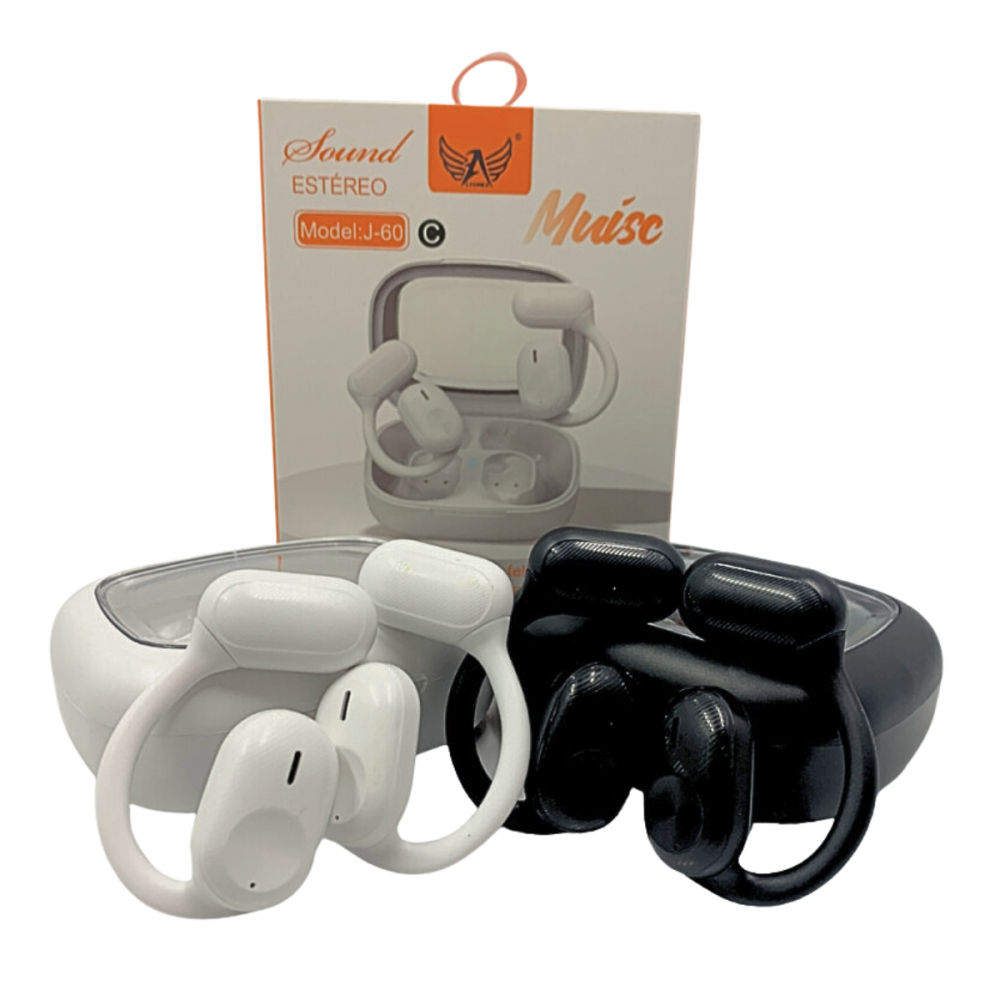 1048300124g9h0dh3fie.png Fone De Ouvido Bluetooth Estéreo Encaixe De Orelha Altomex J-60C (***DISPONÍVEL SOMENTE BRANCO) - Imagem 1