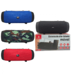 Caixa de Som Portátil Bluetooth 5W Bivolt com Alça Tecido Kapbom KA-8537