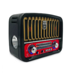 Rádio Retro 3W Bluetooth 5.1 com Lanterna Eletromex EL-1303 - Imagem 4