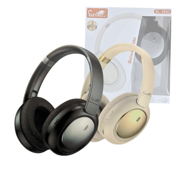 Fone de Ouvido Bluetooth 5.3 Redução de Ruído ANC Headset Eletromex EL-1510