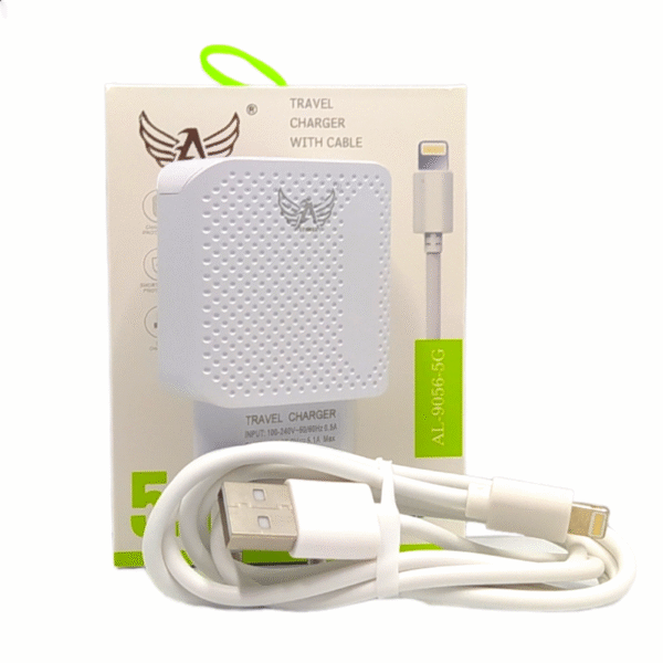 Carregador Completo 02 Portas USB com Cabo Móvel Lightning 5.1A Altomex AL-9056