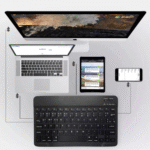 Teclado e Mouse BLACK Sem Fio Ultra Fino Portátil Bluetooth GoldenUltra TX2382-XF - Imagem 3