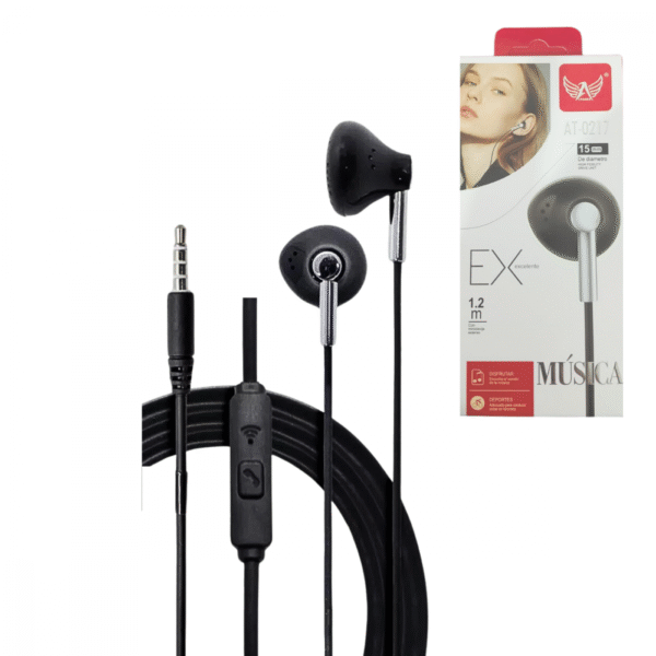 Fone de Ouvido Intra Auricular Com Fio e Microfone Estéreo Altomex AT-0217