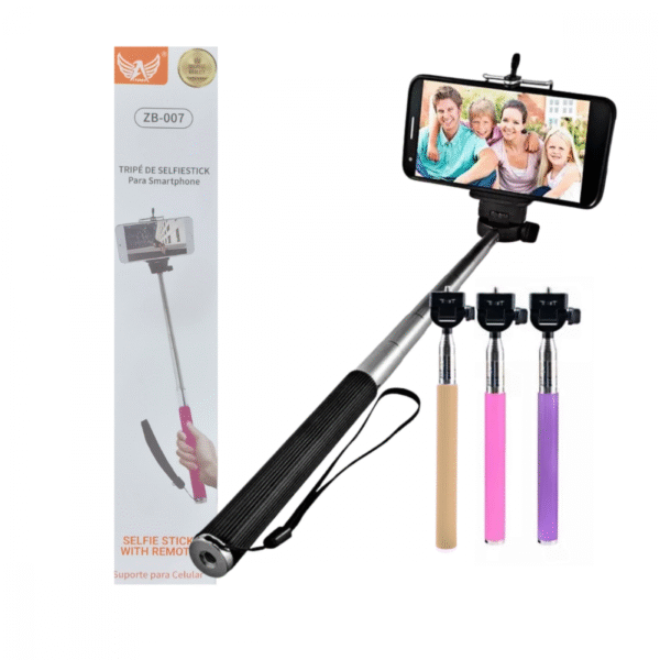 Bastão Pau de Selfie Suporte Celular c/ Controle Disparador Bluetooth Altomex ZB-007