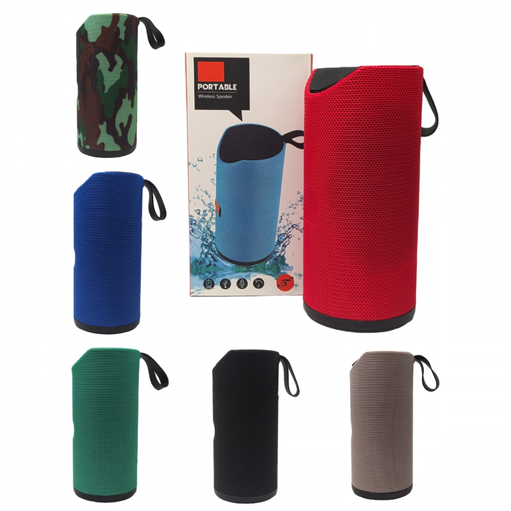 1113070323c0iek2b4g2.png Caixa de Som Bluetooth Portátil 5W com ALÇA Kapbom T113 (***DISPONÍVEL SOMENTE CINZA, VERDE) - Imagem 1