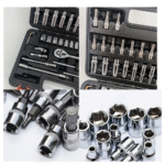 Jogo Soquetes Maleta 53 Peças Completo Bits Catraca Kit Ferramentas Kapbom KA-6090 - Imagem 4