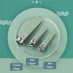 Kit Cortador de Unhas 12 em 1 Conjunto de Manicure Pedicure de Aço Inoxidável Eletromex EL-1552 - Imagem 7