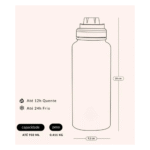 Garrafa Squeeze 950 ml Logo Stan. de Aço Inox Térmica com Alça Tampa Rosquear Vacuum (***COR ROSA - ESGOTADO) - Imagem 9