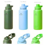 Garrafa Squeeze 950 ml Logo Stan. de Aço Inox Térmica com Alça Tampa Rosquear Vacuum (***COR ROSA - ESGOTADO) - Imagem 4