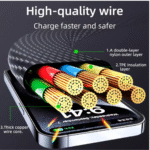 Cabo de dados 4 em 1 (USB/2x TPC/IOS) PD 27W / 65W - 1 metro Eletromex EL-3132 - Imagem 9