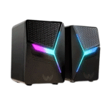 Caixa de Som Alto Falante RGB Computador Notebook P2 USB Altomex AL-3867 - Imagem 2