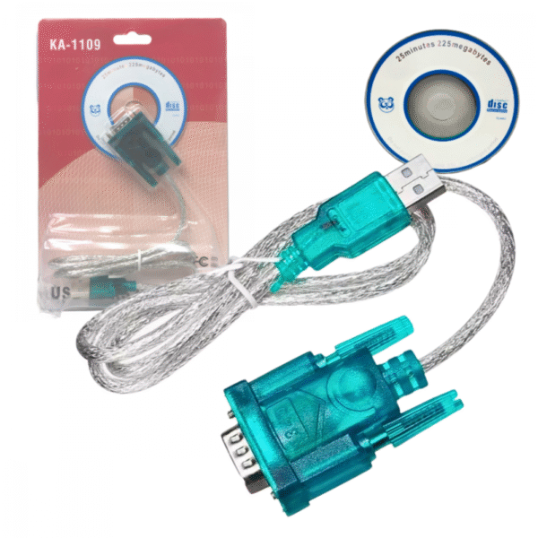Cabo Adaptador USB 2.0 Serial Rs232 Conversor Db9 9 Pinos Kapbom KA-1109