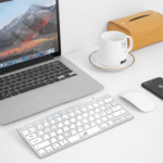 Teclado Portátil Bluetooth Sem Fio Ultra Fino Tablet Celular Notebook Computador ELETRO EL-2101 - Imagem 3