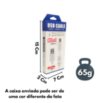 Cabo de Dados e Sincronização Conexão TIPO-C / USB 1,5 metros CBO-3463 - Imagem 5