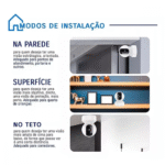 Câmera Segurança Babá Eletrônica Wi-fi 360° Kapbom KA-S079 - Imagem 3