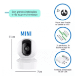 Câmera Segurança Babá Eletrônica Wi-fi 360° Kapbom KA-S079 - Imagem 4