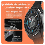 Relógio Inteligente Smartwatch 52mm com 02 Pulseiras AMAX 3 MAX (***DISPONÍVEL SOMENTE 03 LARANJA) - Imagem 8