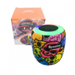 Mini Caixa de Som LED RGB Bluetooth Portátil TWS Estampa Caveira 10W Speaker Altomex AL-8281