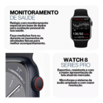 Relógio Inteligente Smartwatch Tela Infinita Digital 45mm M8 PRO MAX - Imagem 8