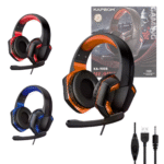 Fone Headset Gamer com Fio e Microfone Ajustável Conexão P2 USB Kapbom KA-9008
