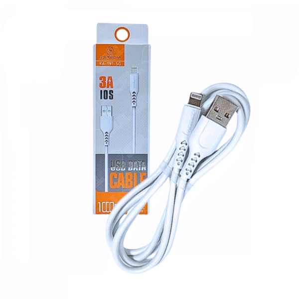 Cabo de dados Lightning IOS 3.0A 1 Metro Kapbom KA-191-IOS