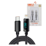 Cabo de Dados 35W TIPO-C / Lightning Indicador Digital Linha Premium Eletromex EL-3115-PD