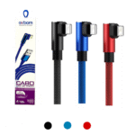 Cabo de dados Lightning IOS 90° Trançado 1 Metro Exbom CBX-U2C11IP