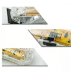 Máquina De Cortar Cabelo Profissional Sem Fio Transparente Kemei Ng203 - Imagem 3