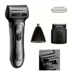 Barbeador Elétrico Profissional 3 em 1 Shaver Aparador de Pelos Recarregável Bivolt Eletromex EL-5110 - Imagem 2