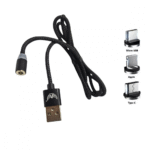 Cabo Carregador Magnético 3 Em 1 / V8 TIPO-C Lightning IOS Magnético 3.1A KAP-366 / AL-C360 - Imagem 4