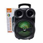 Caixa de Som LED RGB Bluetooth Entrada Microfone 5W 2000W PMPO Altomex AL-8063