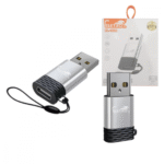 Plug Adaptador Conversor USB 3.1 TIPO-C Fêmea para USB 2.0 Macho com alça Eletromex EL-3116