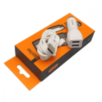 Carregador Veicular TURBO 3.4A 2 Portas USB com Cabo V8 Basike CAR-G5111- V8 - Imagem 5