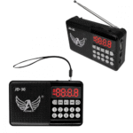 Rádio Portátil Retro FM/AM Bluetooth 3W MP3 Entrada Pendrive e Cartão SD Bateria Recarregável Altomex JD-30 - Imagem 2