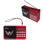 Rádio Portátil Retro FM/AM Bluetooth 3W MP3 Entrada Pendrive e Cartão SD Bateria Recarregável Altomex JD-30 - Imagem 3