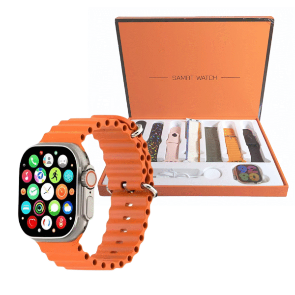 Relógio Inteligente Smartwatch 49mm com 7 Pulseiras Color W69