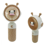 Mini Ventilador Portátil Recarregável de Mesa Sweet Cartoon LUA Hmaston S080 - Imagem 2