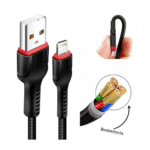 Cabo de Dados Lighthing IOS 2.4A Turbo 3 Metros EXBOM CBX-U2C13M3IP - Imagem 3