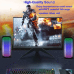 Caixa de Som Alto Falante RGB Bluetooth 6W - Computador Notebook P2 USB Eletromex EL-6006 - Imagem 5