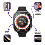 Relógio Inteligente Smartwatch 49mm com 7 Pulseiras Color W69 - Imagem 10