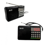 Rádio Portátil Retro FM/AM Bluetooth 3W MP3 Entrada Pendrive e Cartão SD Bateria Recarregável Altomex JD-35 - Imagem 2