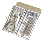 Kit Cortador de Unhas 19 em 1 Conjunto de Manicure Pedicure de Aço Inoxidável Eletromex EL-1555 - Imagem 2