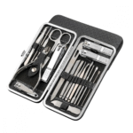 Kit Cortador de Unhas 19 em 1 Conjunto de Manicure Pedicure de Aço Inoxidável Eletromex EL-1555 - Imagem 5