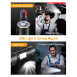 Mini Lanterna Tática com Led e Zoom Recarregável USB Kapbom KA-L1310 - Imagem 3